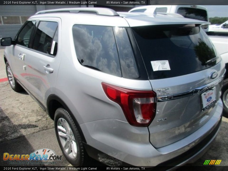 2016 Ford Explorer XLT Ingot Silver Metallic / Medium Light Camel Photo #4