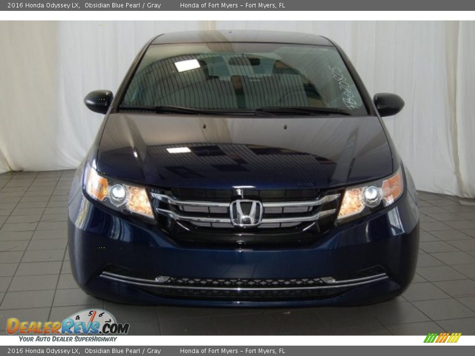 2016 Honda Odyssey LX Obsidian Blue Pearl / Gray Photo #3