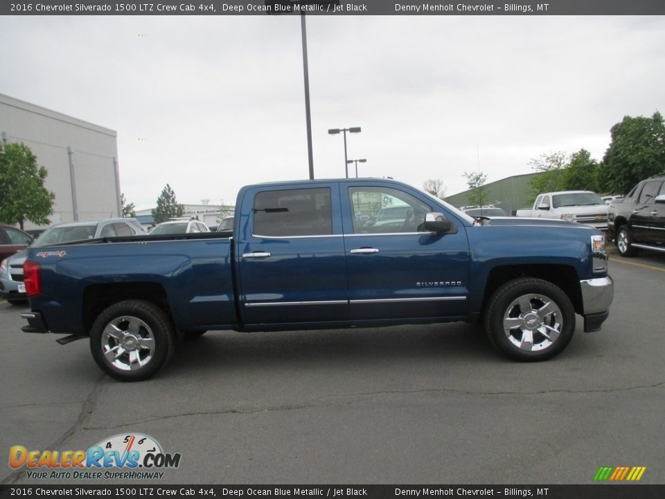 2016 Chevrolet Silverado 1500 LTZ Crew Cab 4x4 Deep Ocean Blue Metallic / Jet Black Photo #7