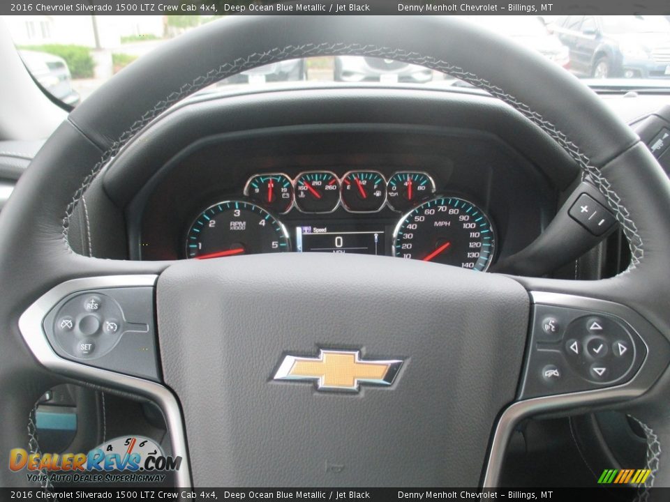 2016 Chevrolet Silverado 1500 LTZ Crew Cab 4x4 Deep Ocean Blue Metallic / Jet Black Photo #13
