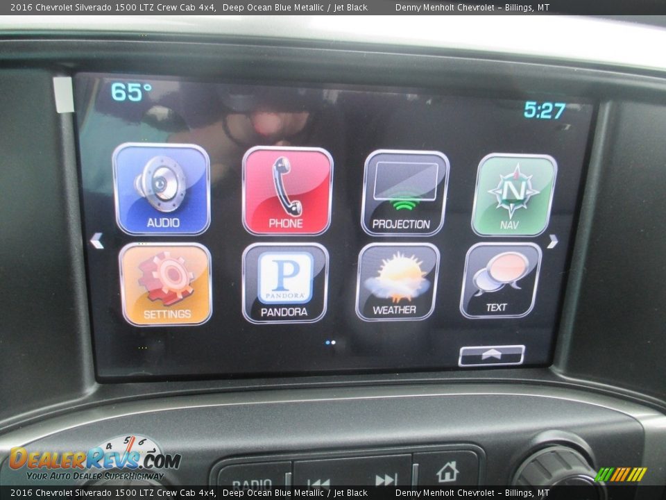 2016 Chevrolet Silverado 1500 LTZ Crew Cab 4x4 Deep Ocean Blue Metallic / Jet Black Photo #14