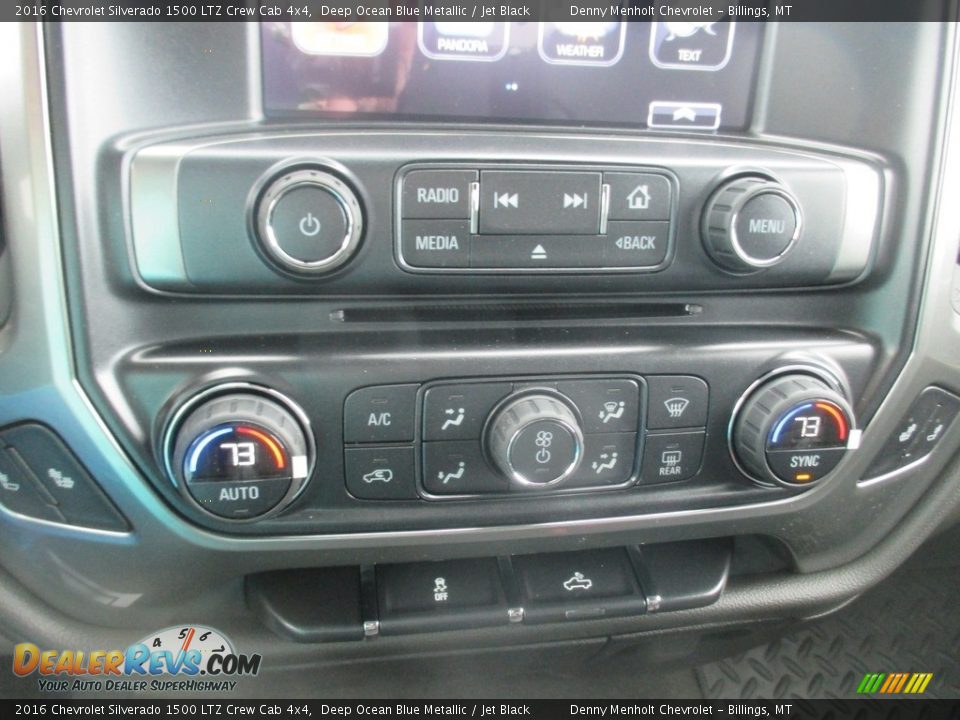 2016 Chevrolet Silverado 1500 LTZ Crew Cab 4x4 Deep Ocean Blue Metallic / Jet Black Photo #15