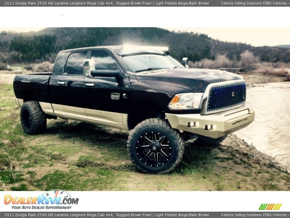 2011 Dodge Ram 2500 HD Laramie Longhorn Mega Cab 4x4 Rugged Brown Pearl / Light Pebble Beige/Bark Brown Photo #1