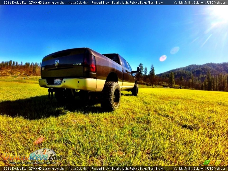 2011 Dodge Ram 2500 HD Laramie Longhorn Mega Cab 4x4 Rugged Brown Pearl / Light Pebble Beige/Bark Brown Photo #2