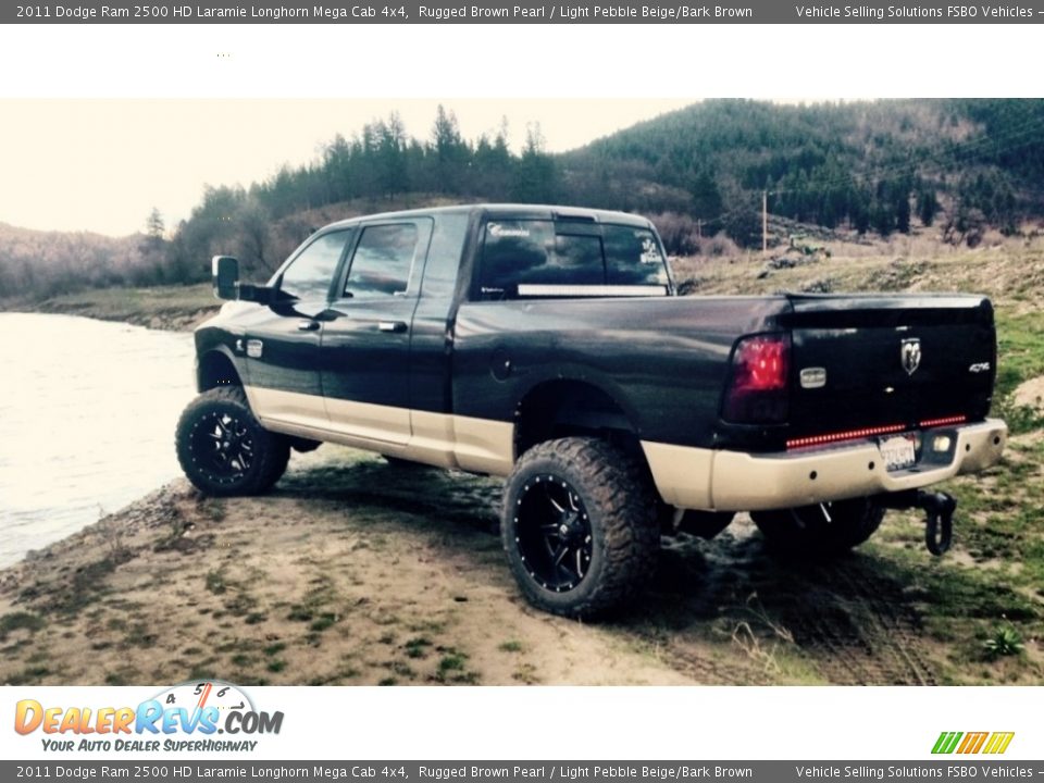 2011 Dodge Ram 2500 HD Laramie Longhorn Mega Cab 4x4 Rugged Brown Pearl / Light Pebble Beige/Bark Brown Photo #4