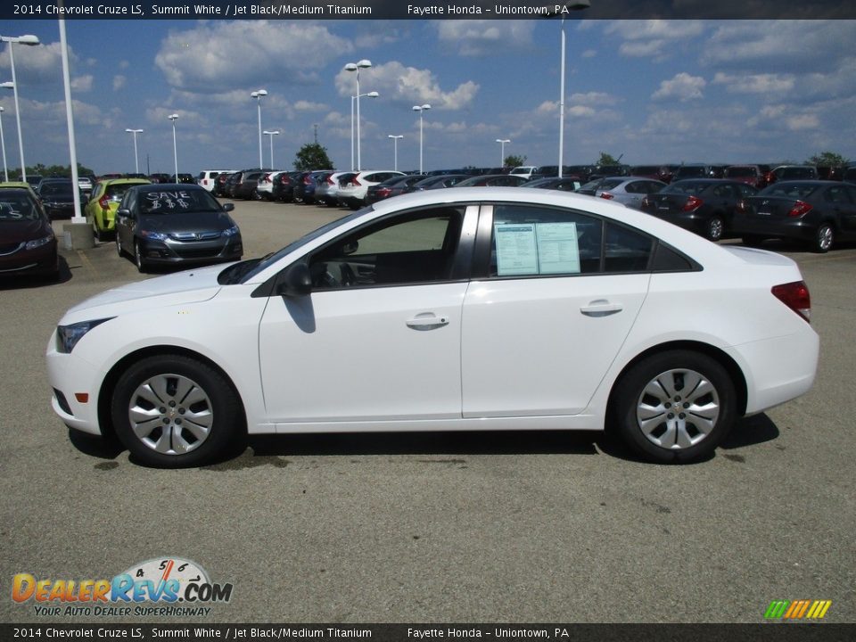 2014 Chevrolet Cruze LS Summit White / Jet Black/Medium Titanium Photo #4
