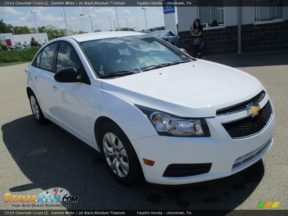 2014 Chevrolet Cruze LS Summit White / Jet Black/Medium Titanium Photo #18