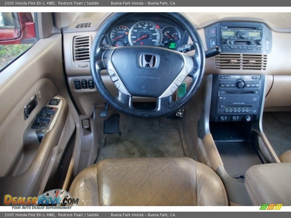 2005 Honda Pilot EX-L 4WD Redrock Pearl / Saddle Photo #5