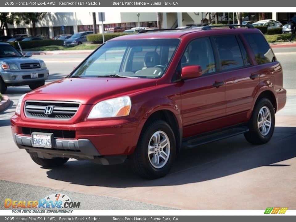 2005 Honda Pilot EX-L 4WD Redrock Pearl / Saddle Photo #8