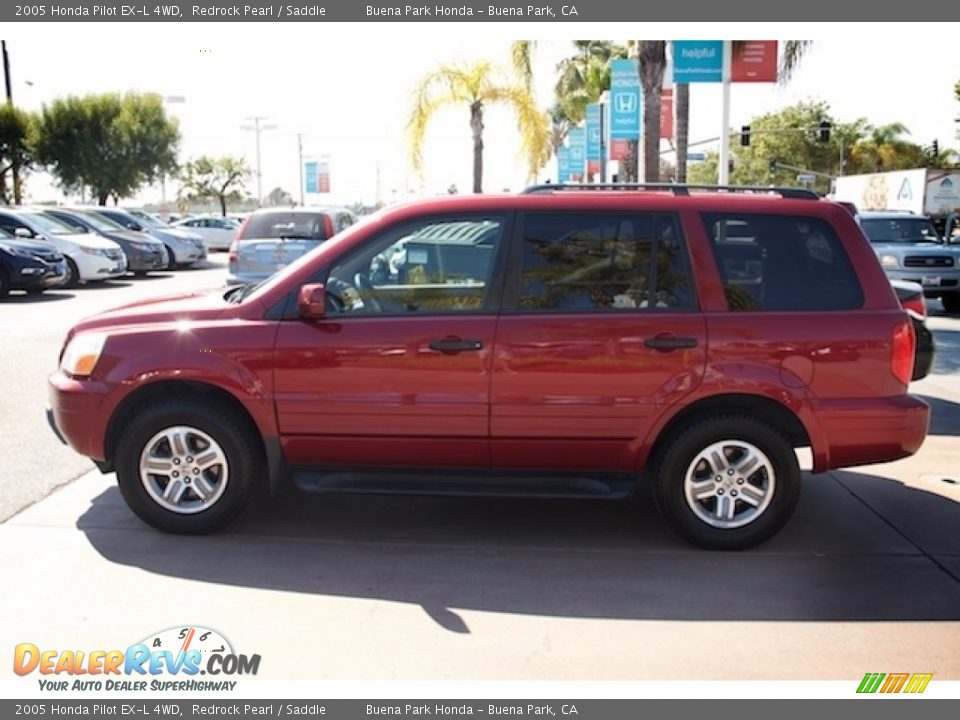 2005 Honda Pilot EX-L 4WD Redrock Pearl / Saddle Photo #9