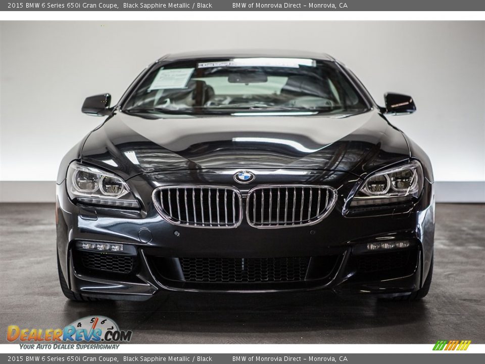 2015 BMW 6 Series 650i Gran Coupe Black Sapphire Metallic / Black Photo #2