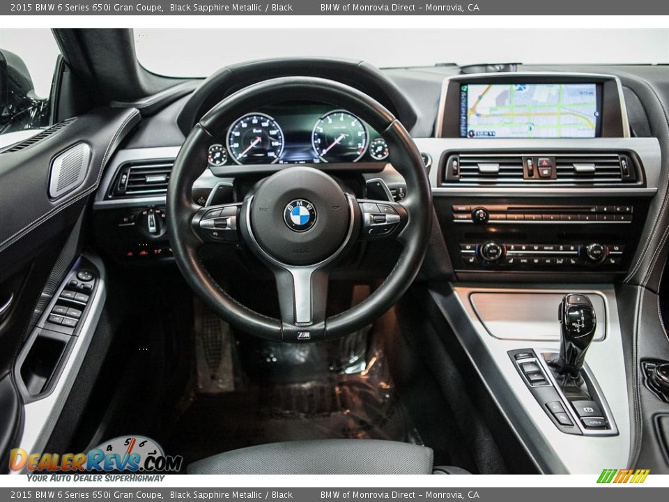 2015 BMW 6 Series 650i Gran Coupe Black Sapphire Metallic / Black Photo #4