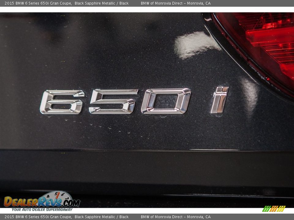 2015 BMW 6 Series 650i Gran Coupe Black Sapphire Metallic / Black Photo #7
