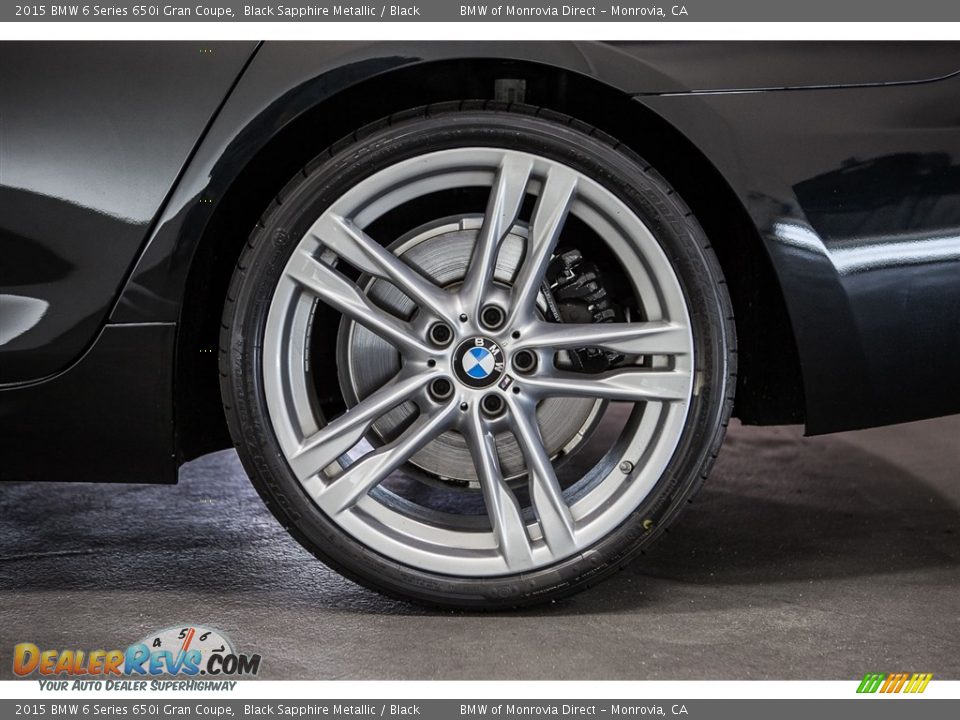 2015 BMW 6 Series 650i Gran Coupe Black Sapphire Metallic / Black Photo #8