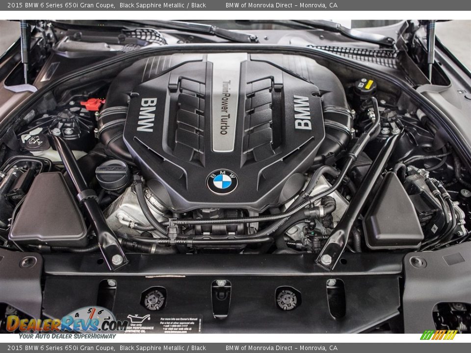 2015 BMW 6 Series 650i Gran Coupe Black Sapphire Metallic / Black Photo #9