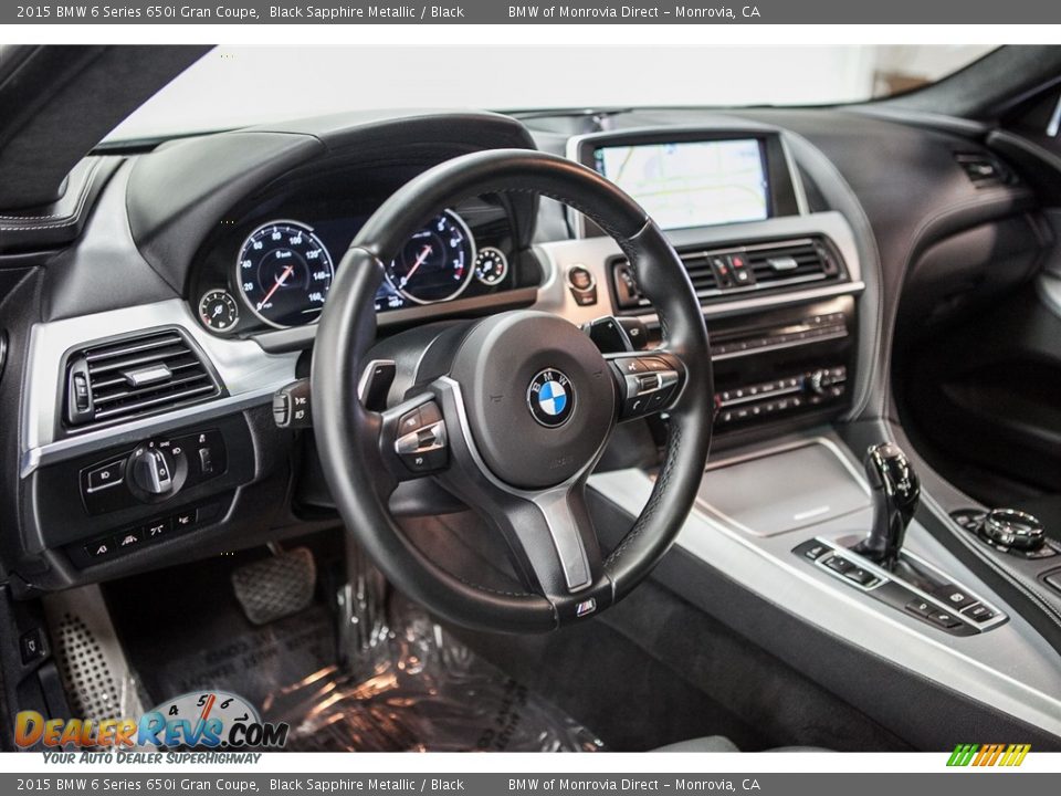 2015 BMW 6 Series 650i Gran Coupe Black Sapphire Metallic / Black Photo #19