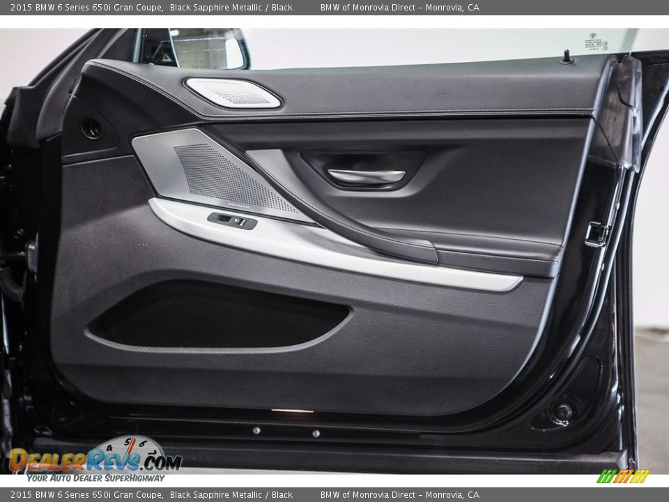 2015 BMW 6 Series 650i Gran Coupe Black Sapphire Metallic / Black Photo #25
