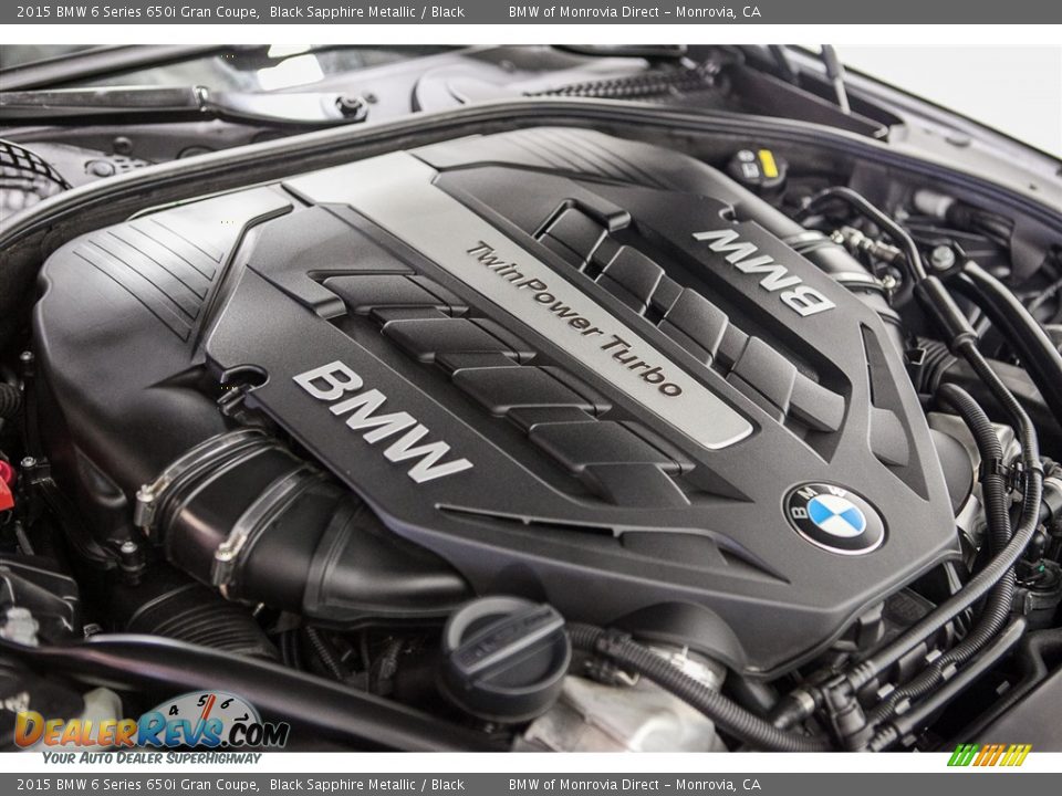 2015 BMW 6 Series 650i Gran Coupe Black Sapphire Metallic / Black Photo #26