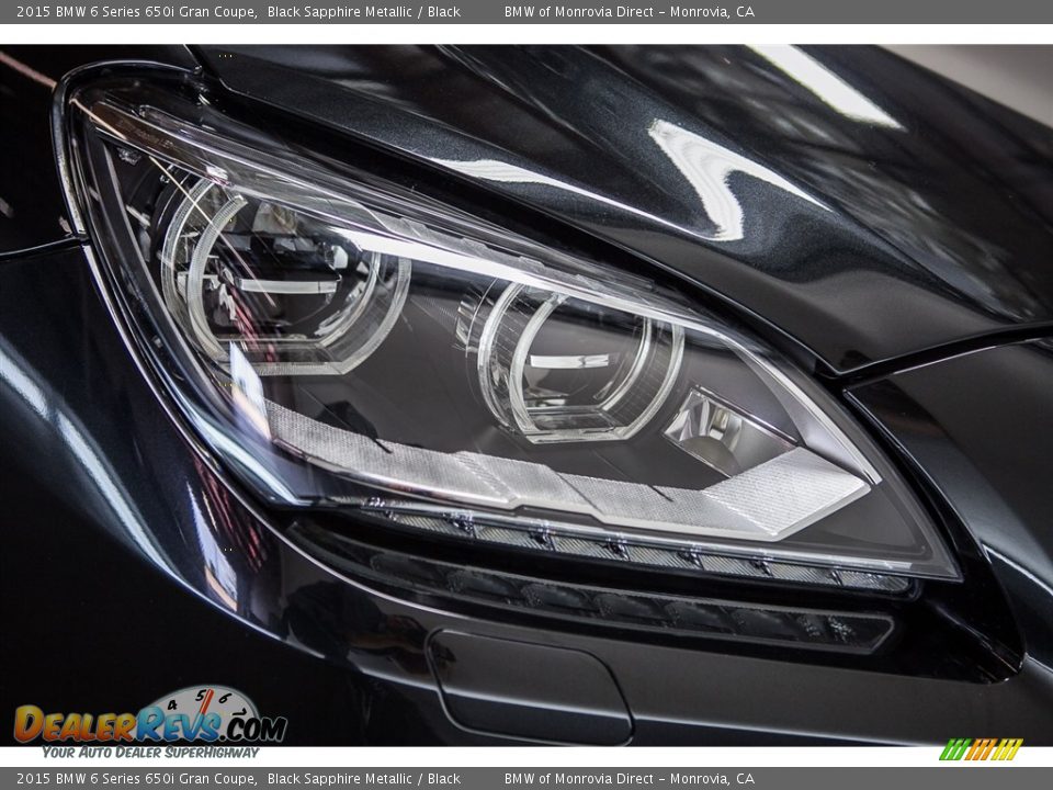 2015 BMW 6 Series 650i Gran Coupe Black Sapphire Metallic / Black Photo #27