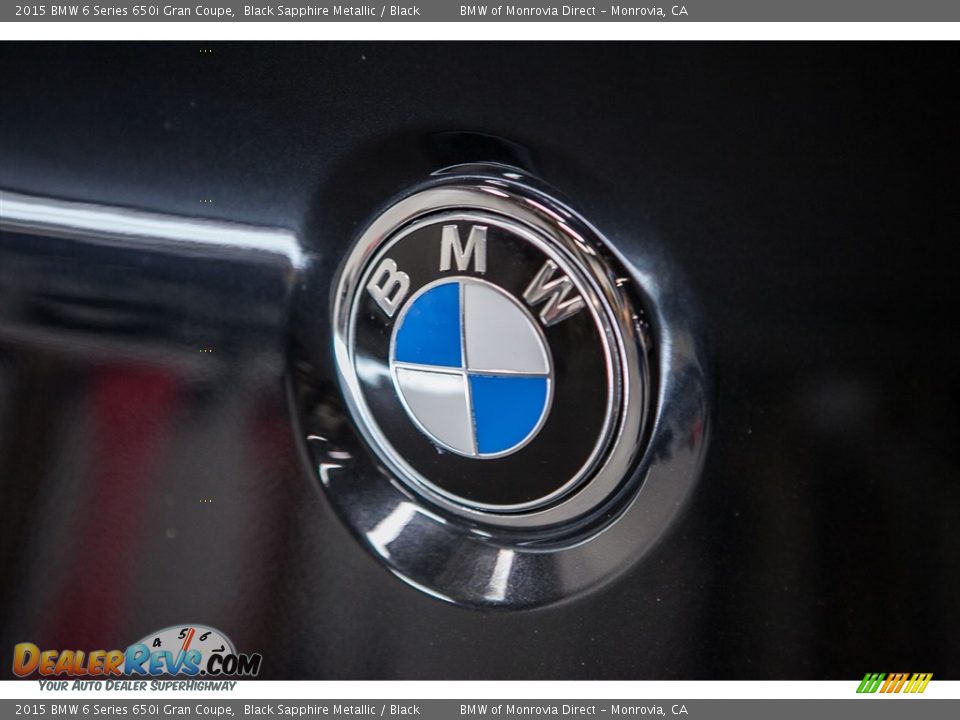 2015 BMW 6 Series 650i Gran Coupe Black Sapphire Metallic / Black Photo #30