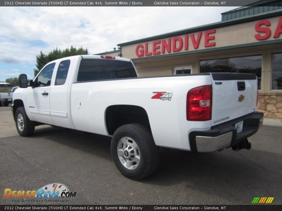 2012 Chevrolet Silverado 2500HD LT Extended Cab 4x4 Summit White / Ebony Photo #4