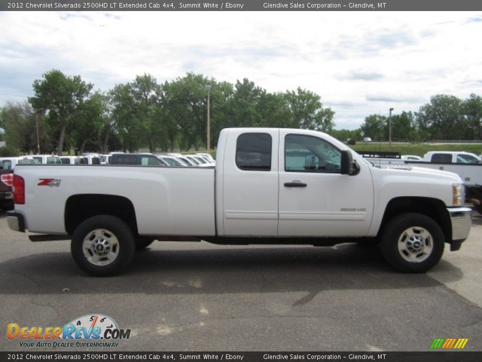 2012 Chevrolet Silverado 2500HD LT Extended Cab 4x4 Summit White / Ebony Photo #6