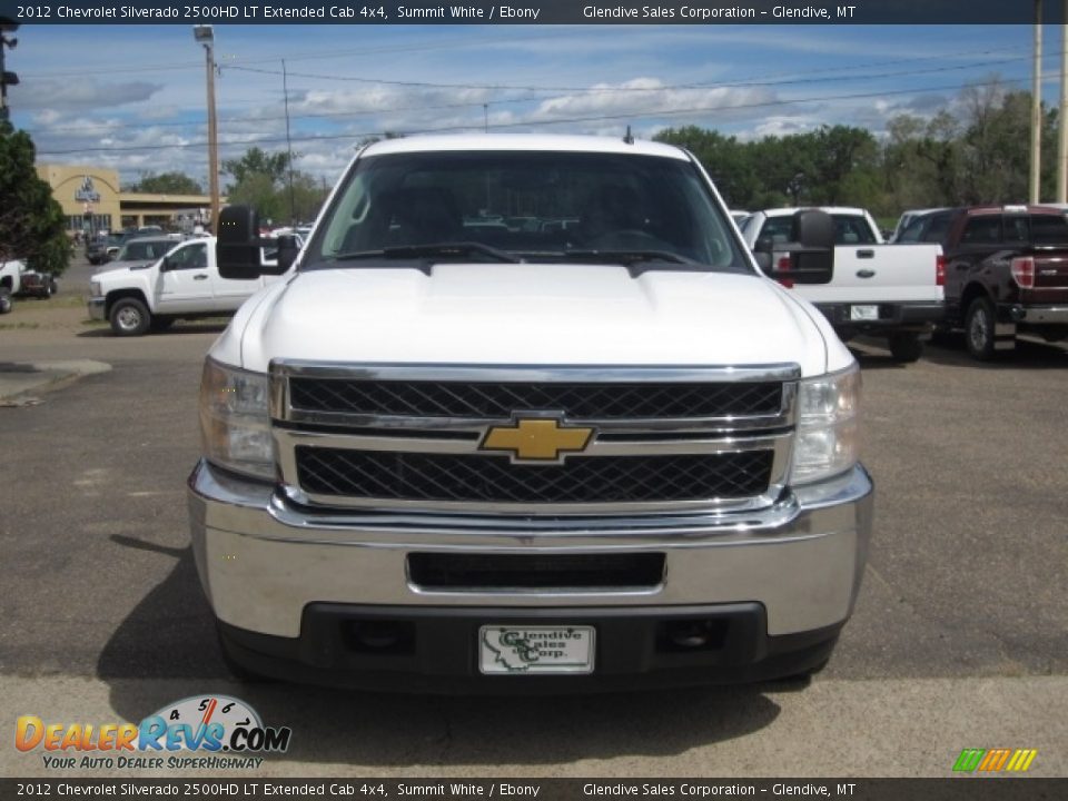 2012 Chevrolet Silverado 2500HD LT Extended Cab 4x4 Summit White / Ebony Photo #7