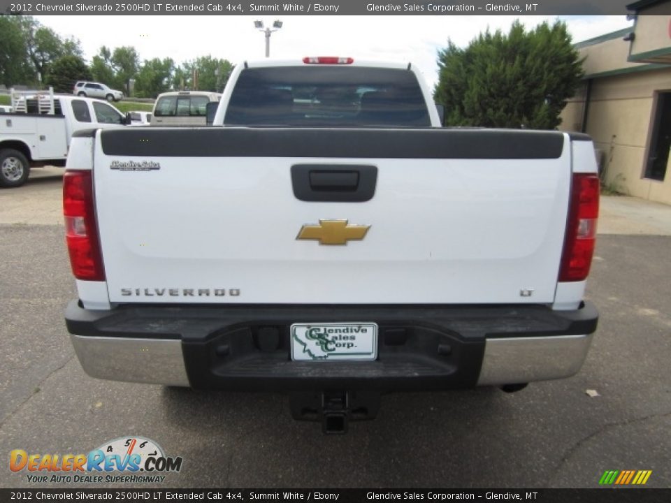 2012 Chevrolet Silverado 2500HD LT Extended Cab 4x4 Summit White / Ebony Photo #8