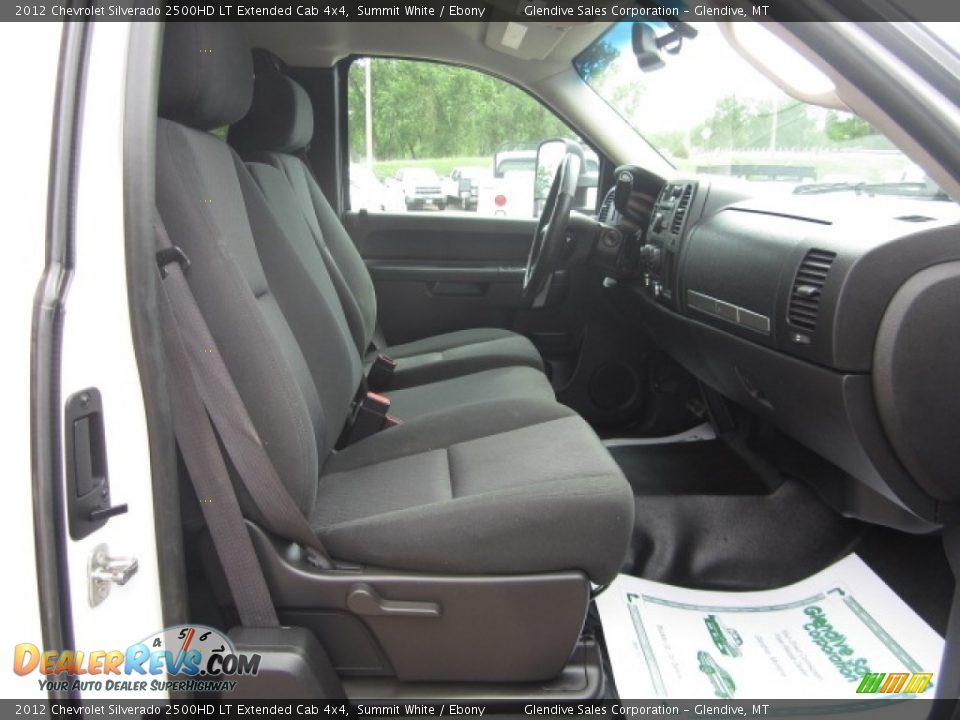 2012 Chevrolet Silverado 2500HD LT Extended Cab 4x4 Summit White / Ebony Photo #16