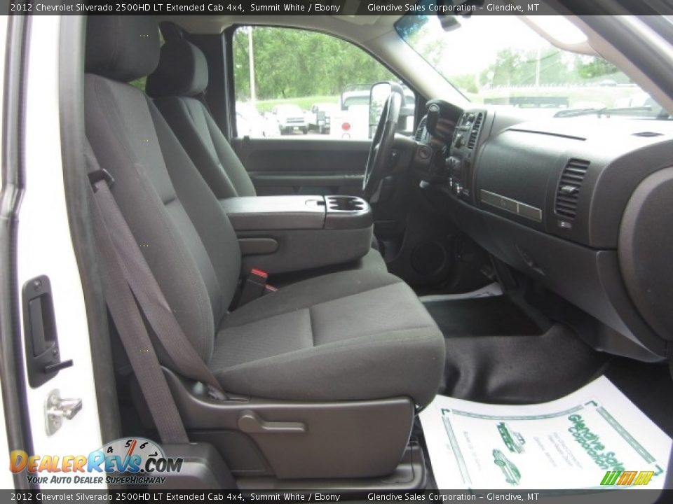 2012 Chevrolet Silverado 2500HD LT Extended Cab 4x4 Summit White / Ebony Photo #17