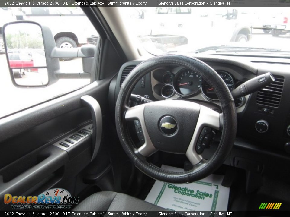 2012 Chevrolet Silverado 2500HD LT Extended Cab 4x4 Summit White / Ebony Photo #20