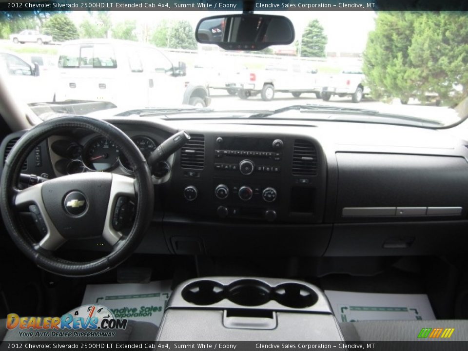 2012 Chevrolet Silverado 2500HD LT Extended Cab 4x4 Summit White / Ebony Photo #21