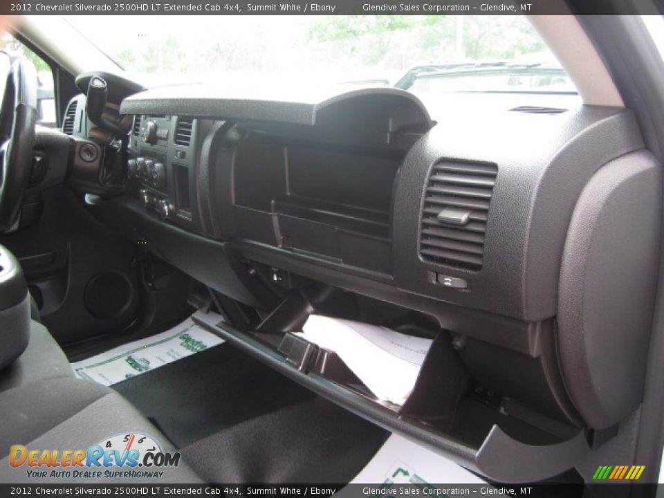 2012 Chevrolet Silverado 2500HD LT Extended Cab 4x4 Summit White / Ebony Photo #25