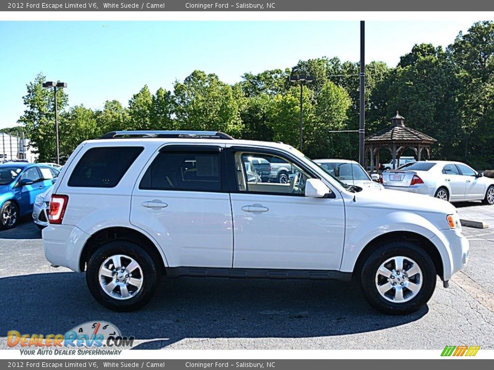 2012 Ford Escape Limited V6 White Suede / Camel Photo #2
