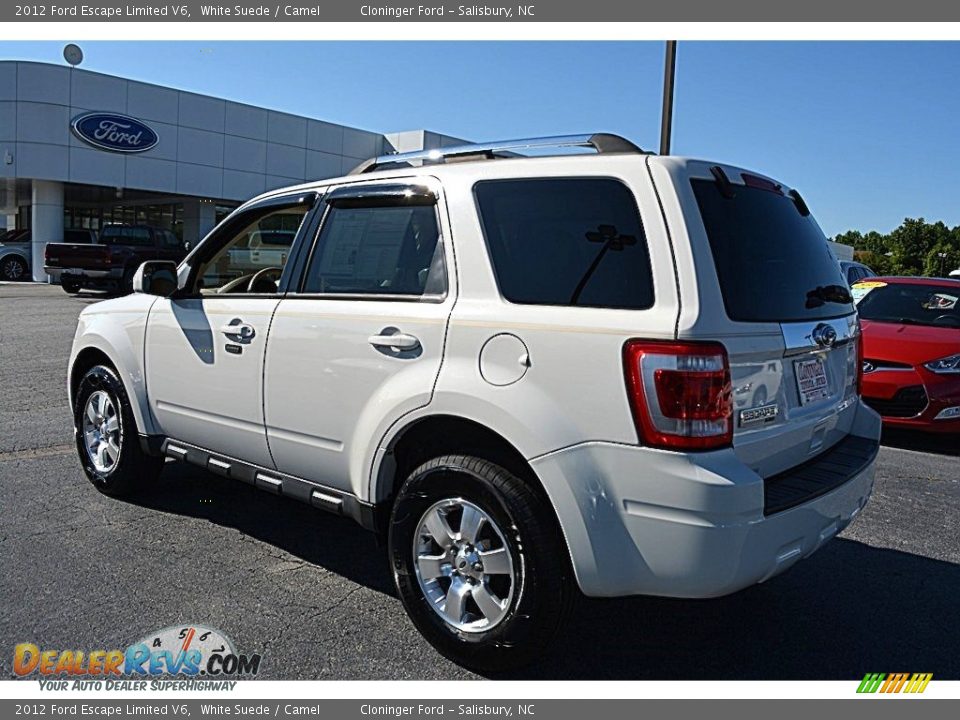 2012 Ford Escape Limited V6 White Suede / Camel Photo #5