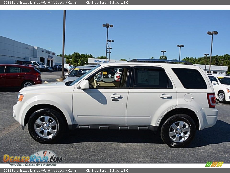 2012 Ford Escape Limited V6 White Suede / Camel Photo #6