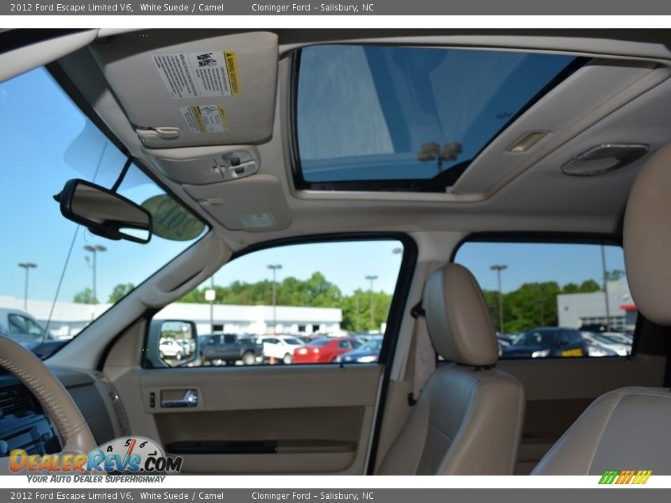 2012 Ford Escape Limited V6 White Suede / Camel Photo #9
