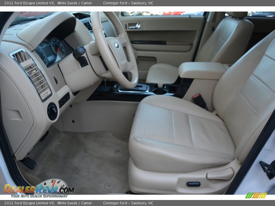 2012 Ford Escape Limited V6 White Suede / Camel Photo #10