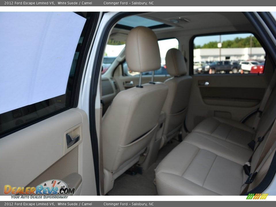 2012 Ford Escape Limited V6 White Suede / Camel Photo #12