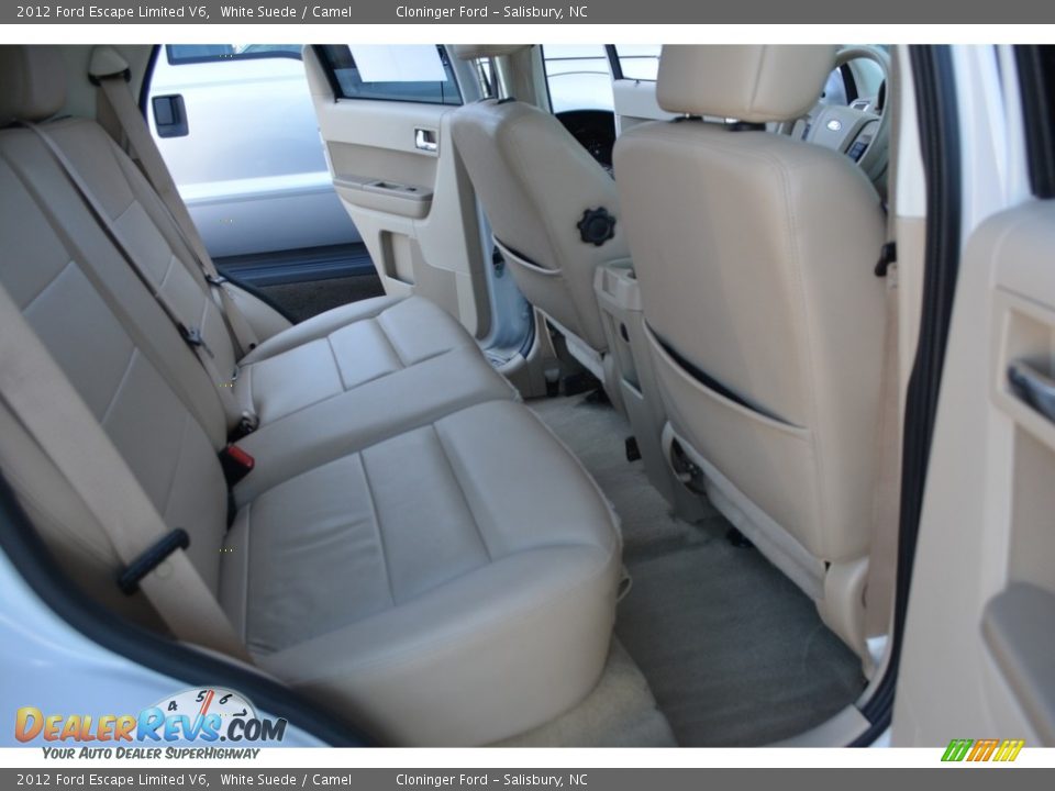 2012 Ford Escape Limited V6 White Suede / Camel Photo #14