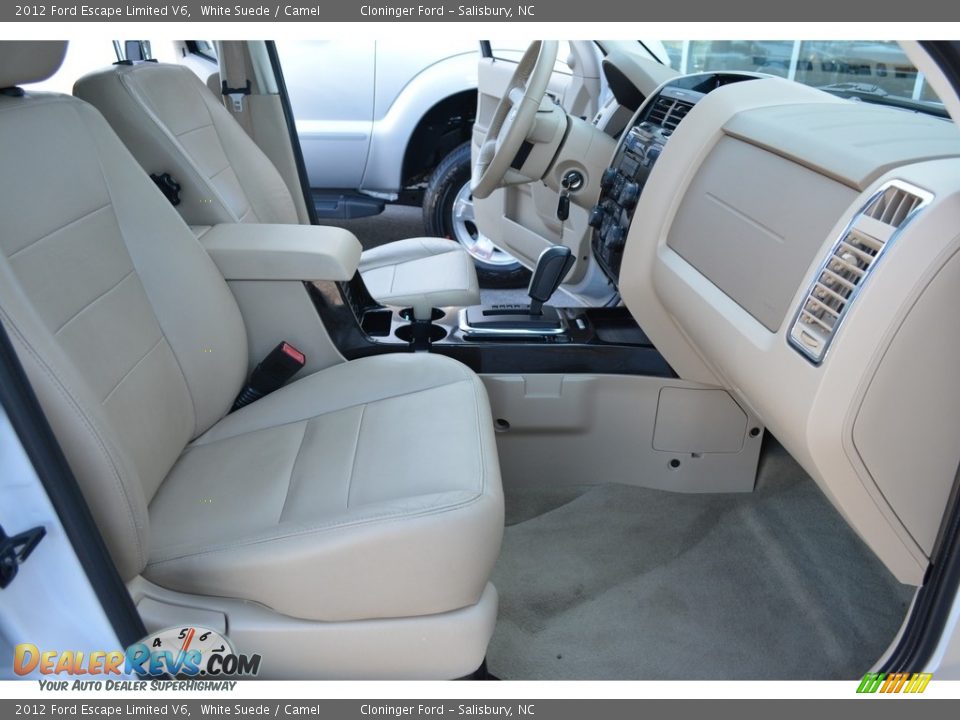 2012 Ford Escape Limited V6 White Suede / Camel Photo #16