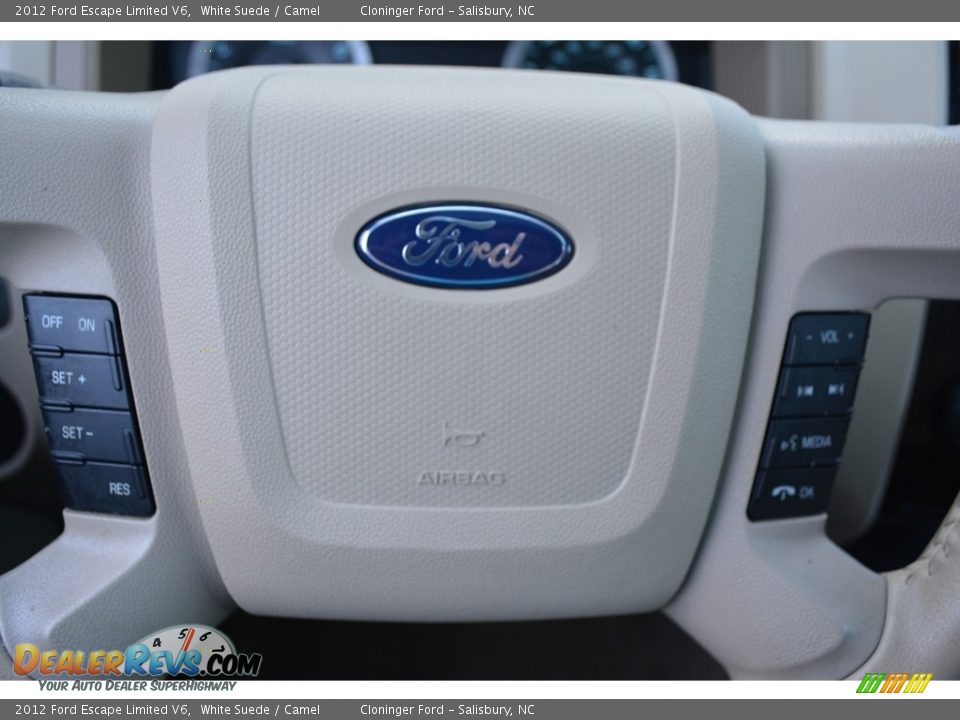 2012 Ford Escape Limited V6 White Suede / Camel Photo #21