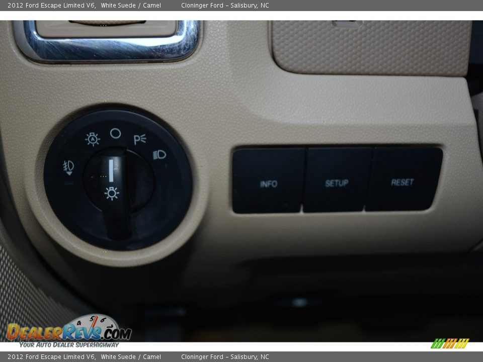2012 Ford Escape Limited V6 White Suede / Camel Photo #23