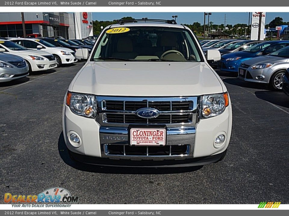 2012 Ford Escape Limited V6 White Suede / Camel Photo #25