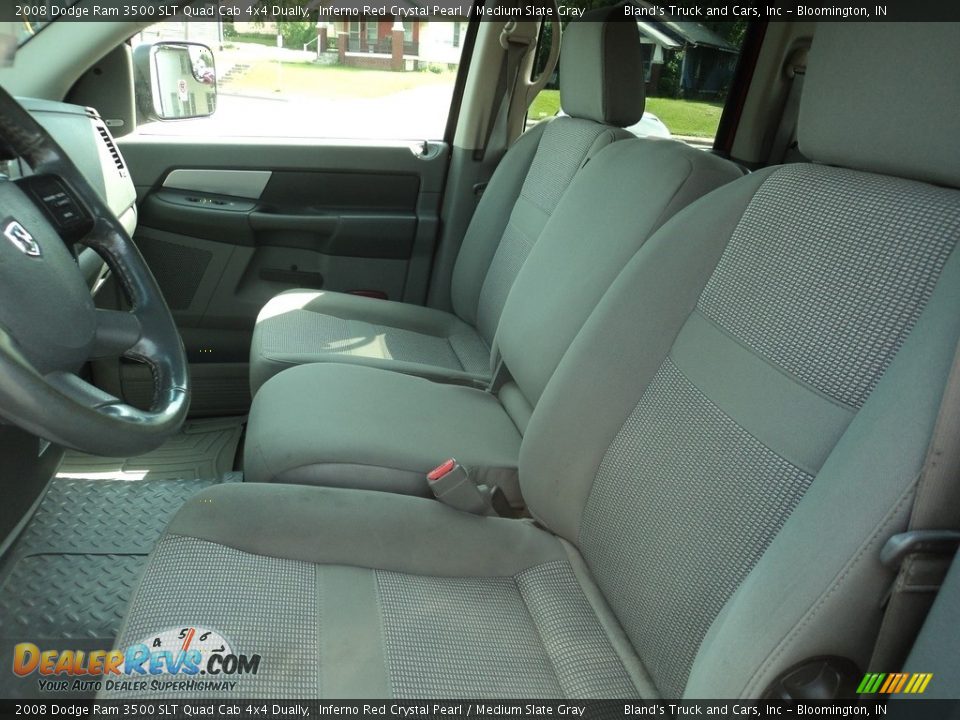 2008 Dodge Ram 3500 SLT Quad Cab 4x4 Dually Inferno Red Crystal Pearl / Medium Slate Gray Photo #6