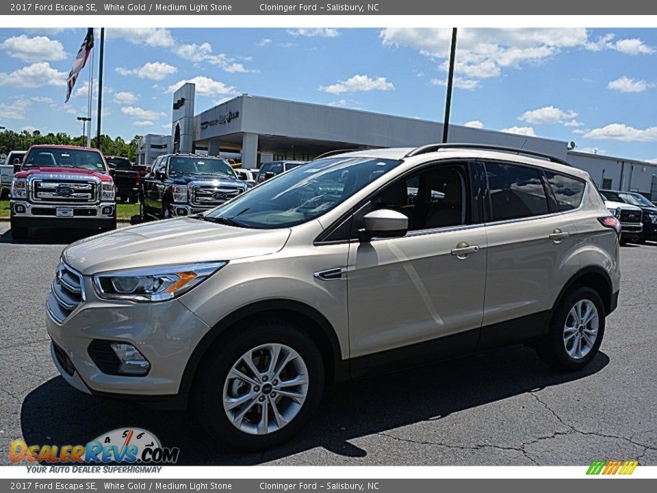 2017 Ford Escape SE White Gold / Medium Light Stone Photo #3