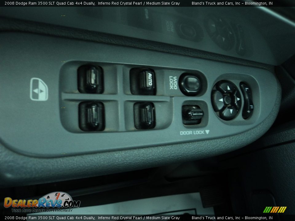 2008 Dodge Ram 3500 SLT Quad Cab 4x4 Dually Inferno Red Crystal Pearl / Medium Slate Gray Photo #9