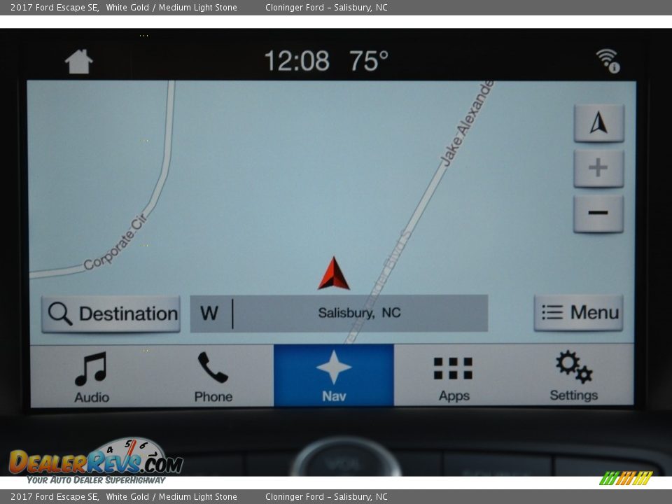 2017 Ford Escape SE White Gold / Medium Light Stone Photo #14