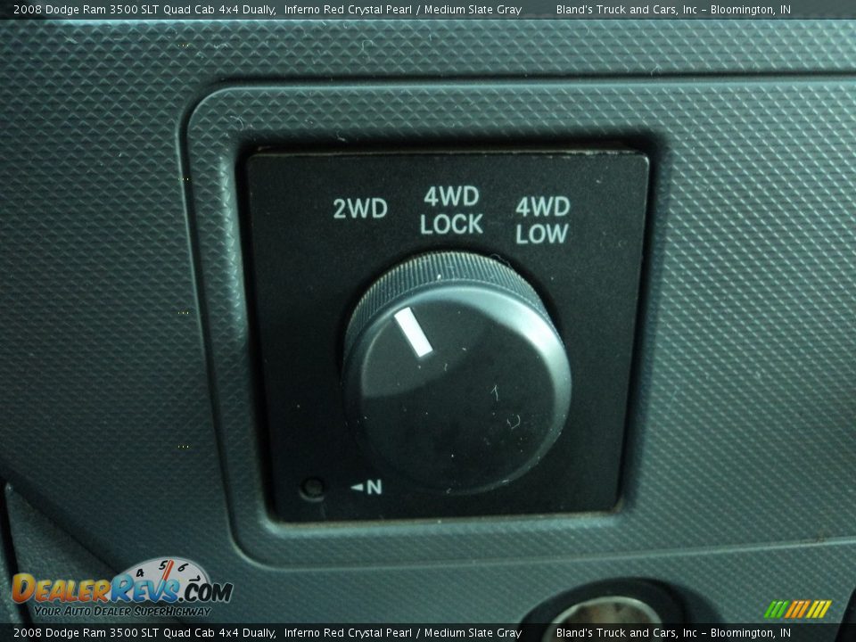 2008 Dodge Ram 3500 SLT Quad Cab 4x4 Dually Inferno Red Crystal Pearl / Medium Slate Gray Photo #16