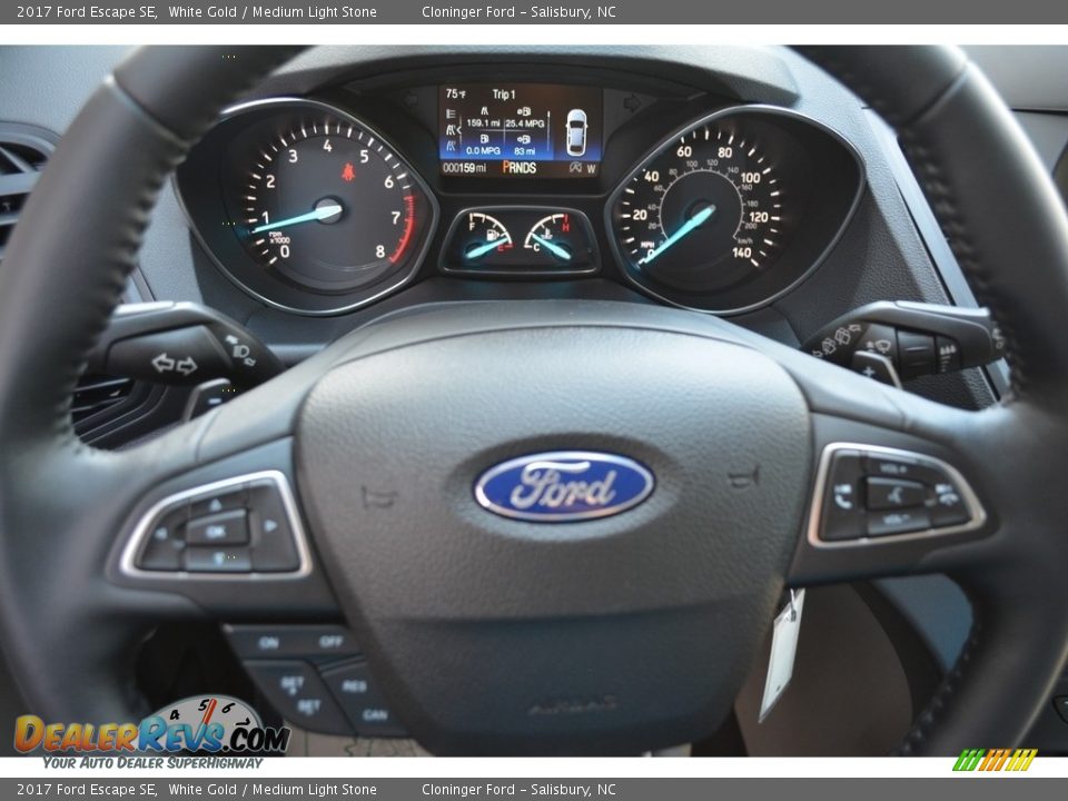 2017 Ford Escape SE White Gold / Medium Light Stone Photo #18